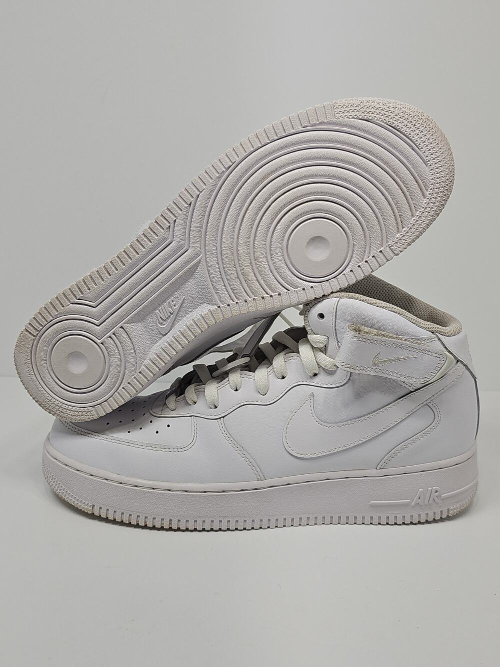 Nike Mens Air Force 1 Mid 07 CW2289-111 White Lace-Up Sneaker Shoes Size 12